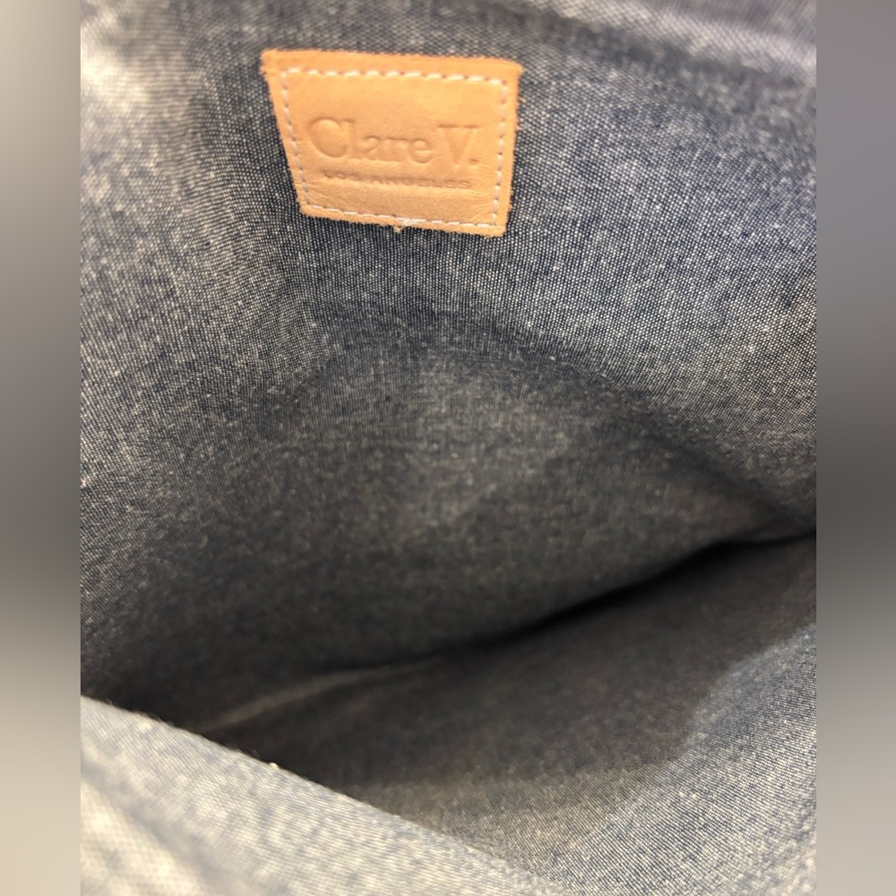 Clare V Leopard Print Fold Over Clutch - Picture 9 of 9